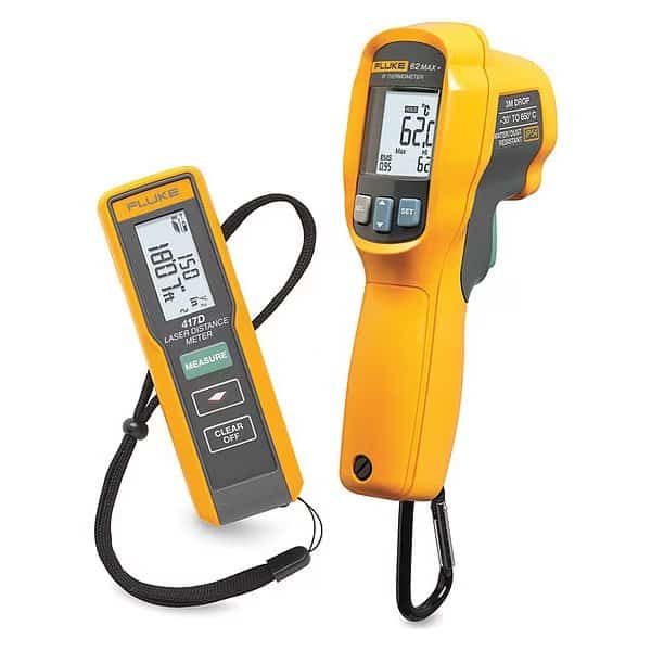 Laser Distance Meter Kit, Backlit LCD