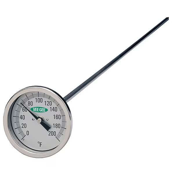 Compost Dial Thermometer, 5/16" dia. Stem