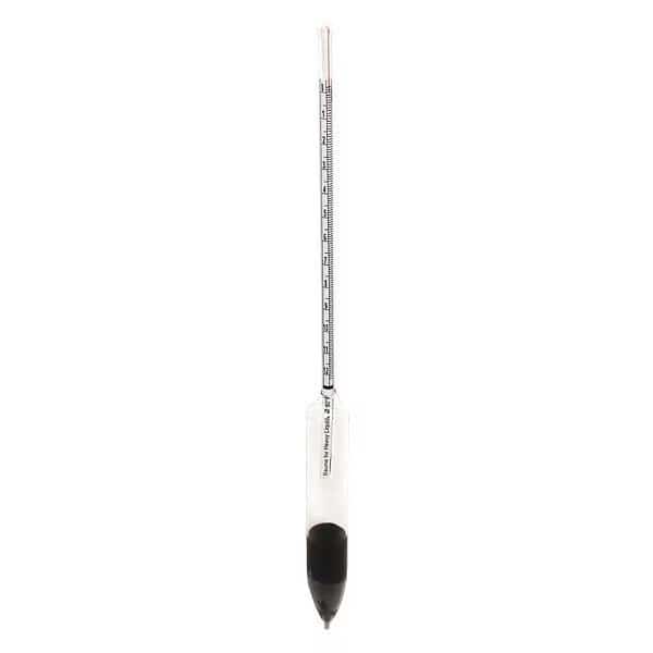 Hydrometer, Baume Scale, Glass, 305mm L, VEE GEE, Mfr# 6609-11