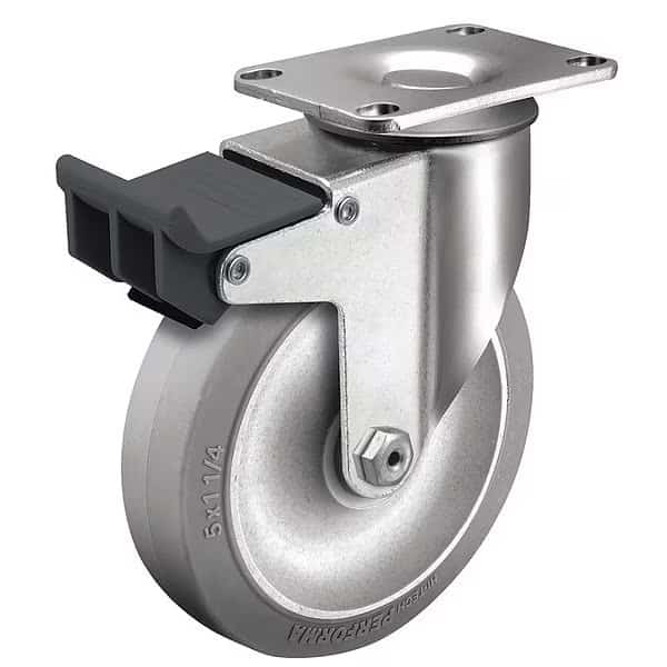 Plate Caster,Swivel,3-1/2" Wheel Dia., Mfr#: 2.03256.445 BRK5, COLSON