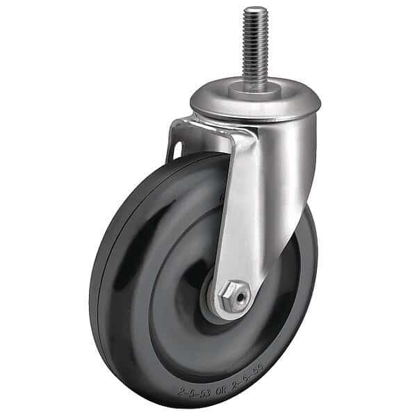 4" X 1-1/4" Non-Marking Polyolefin Swivel Caster, No Brake, Loads Up To 275 lb, Colson, Mfr#: 2.04254.55