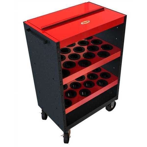ToolScoot Cart, Black/Red, Steel, 18-1/2 in D x 42-1/4 in H