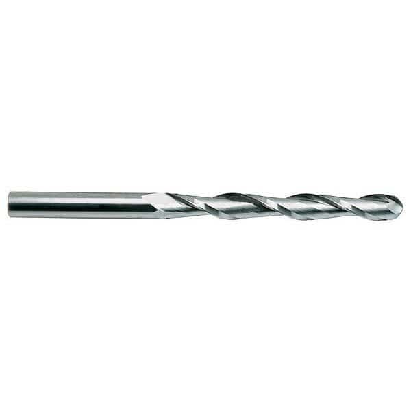 Ball End Mill, Single End, 3/16", Carbide, YG-1 TOOL CO, Mfr# 52565