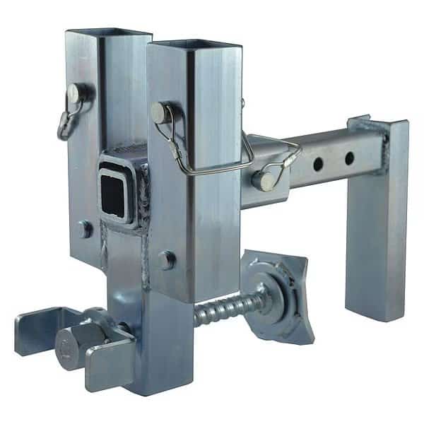 Guard Rail Mounting Bracket, 14" L, Silver, GARLOCK SAFETY SYSTEMS, Mfr# 425-001-601