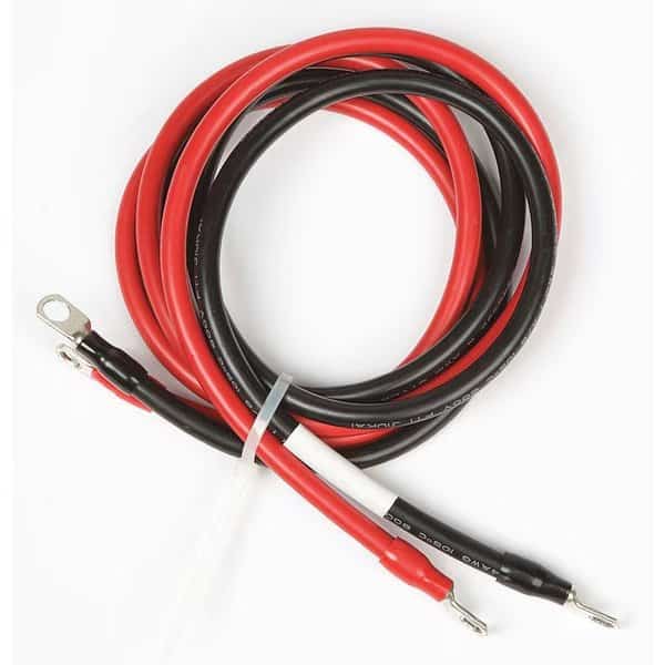 Inverter Cable, 4 AWG, Black/Red, 5 ft