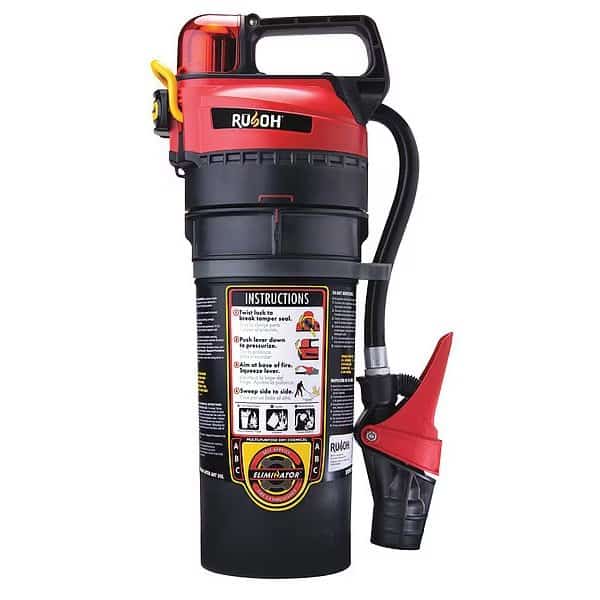 Reloadable Fire Extinguisher, 5.9 lb Capacity, Class ABC , UL Rating3A:40B:C 13 sec, Discharge Time:
