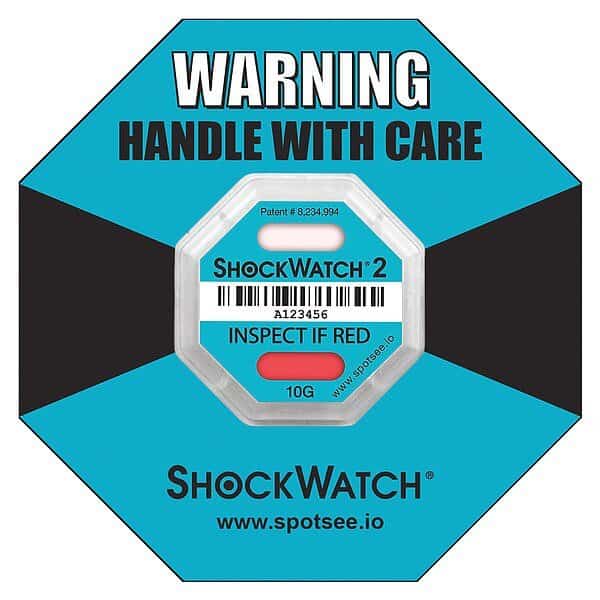 G-Force Indicator Label, 10G, PK50