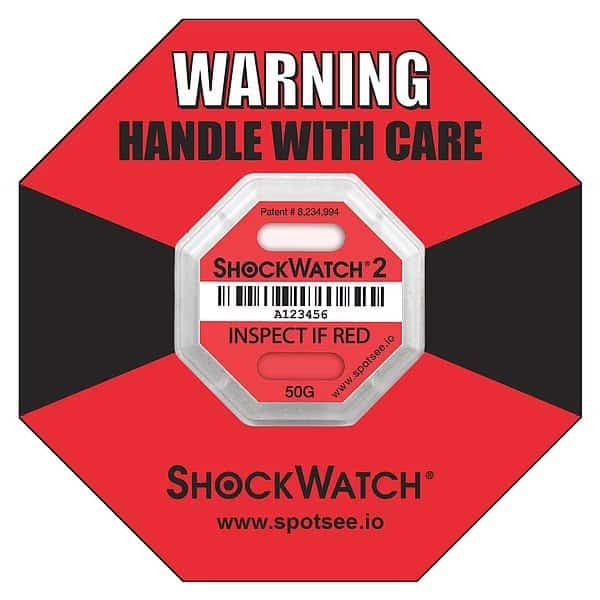 G-Force Indicator Label, 50G, PK50