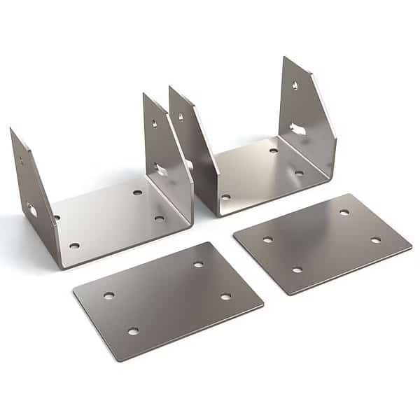 Purlin Kit, 15" L, Steel, Most Ceiling Fans