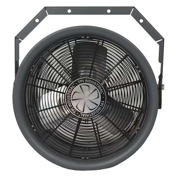 High-Velocity Industrial Fan, 16 in Blade Dia, 3 Blades, 1 Speeds, 277V AC, 23 5/8 in W