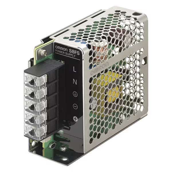 DC Power Supply, 100/240V AC, 24V DC, 50W, 2.2A, DIN Rail, Omron, Mfr#: S8FSG05024CD