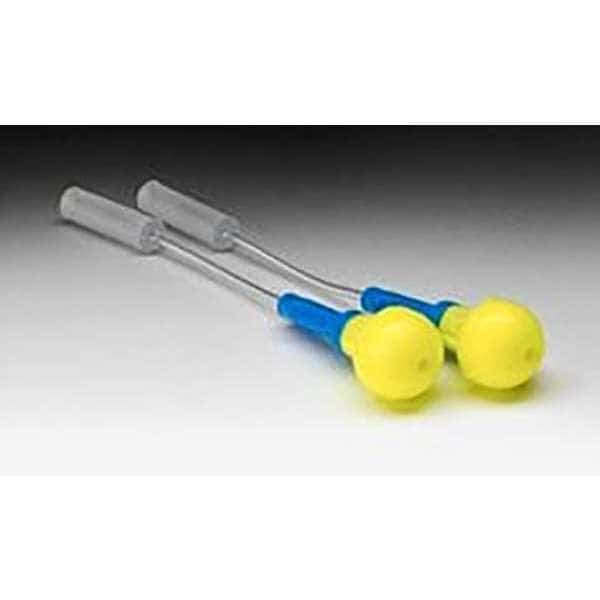 Push-In(TM) Disposable Foam Probed Test Ear Plugs, Pod Shape, N/A, Yellow, 50 PK