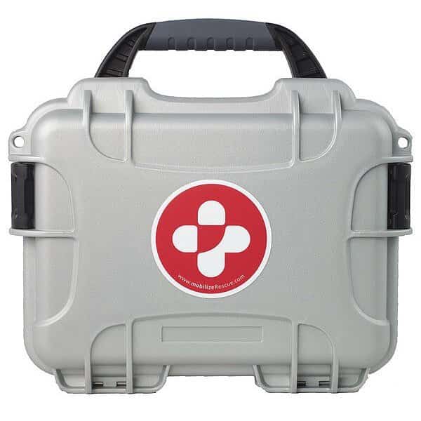 Medical Supply Case, Plastic, 10 13/64 in L, 7 29/32 in W, Gray