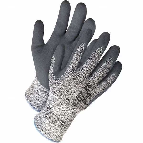 Cut-Resistant Coated Gloves, Cut Level A6 , Dipped , Nitrile , Textured , S 1 PR