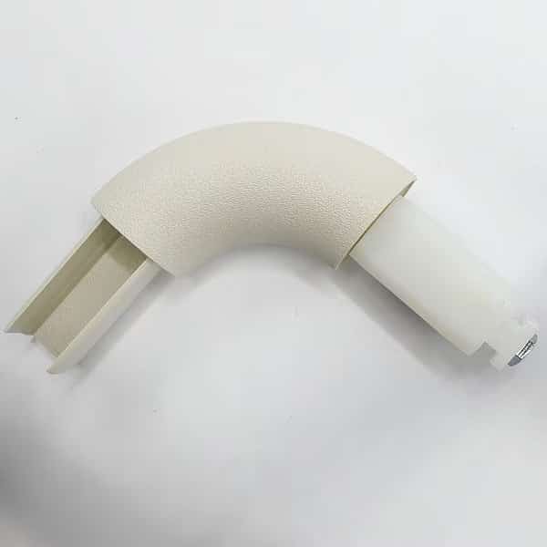 Handrail Corner, Eggshell, PETG, 1 1/2 in H