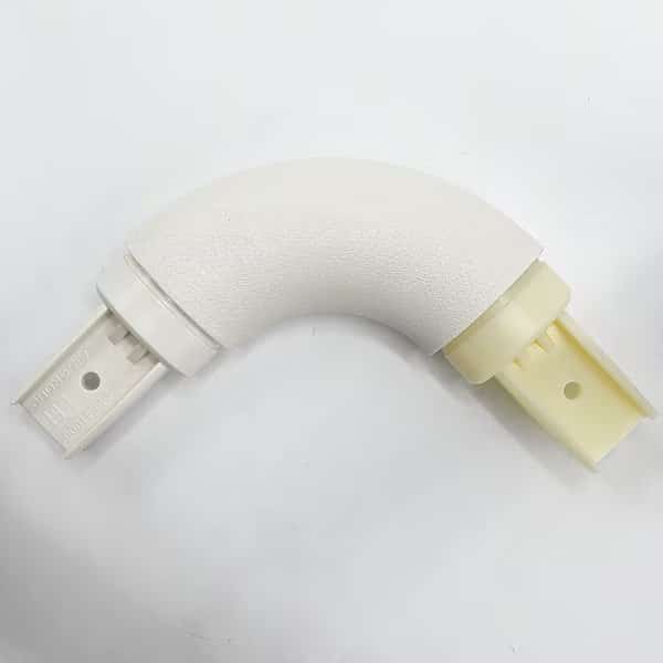 Handrail Corner, Mission White, PETG