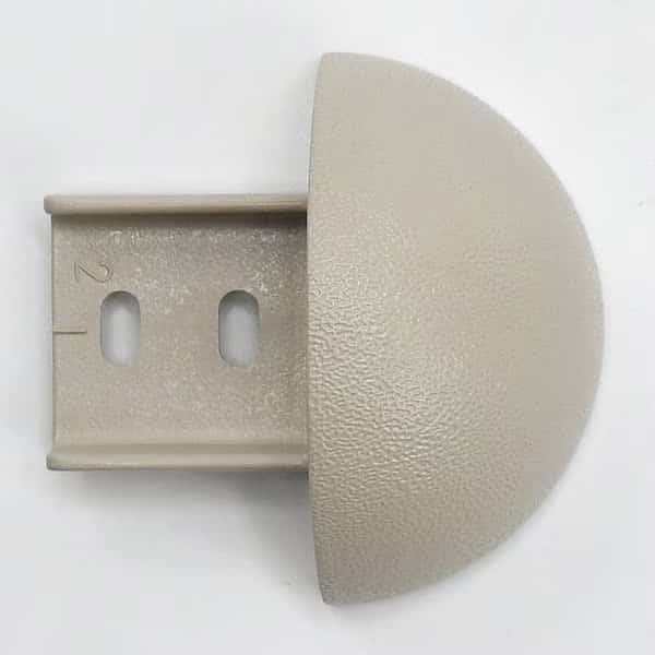 End Cap, PETG, Oyster Gray, 1 1/32 in L