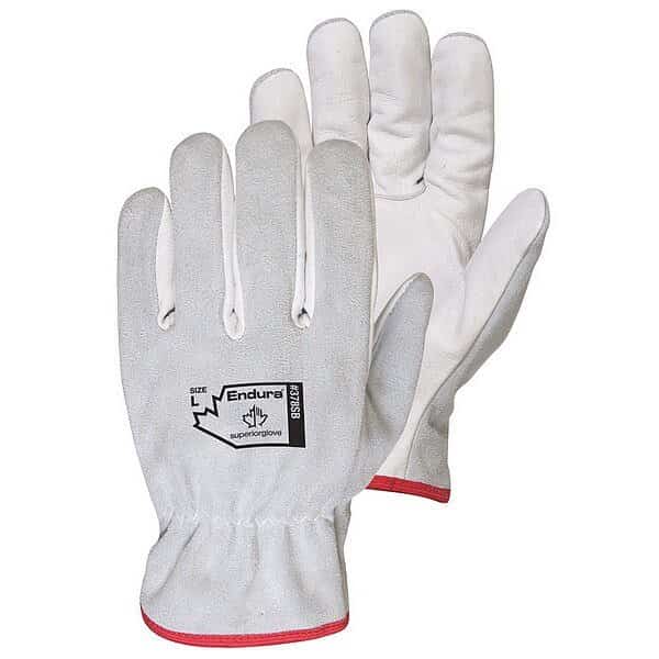 Gloves,White,XL Glove Size,PK12, Mfr#: 378SBXL, ENDURA