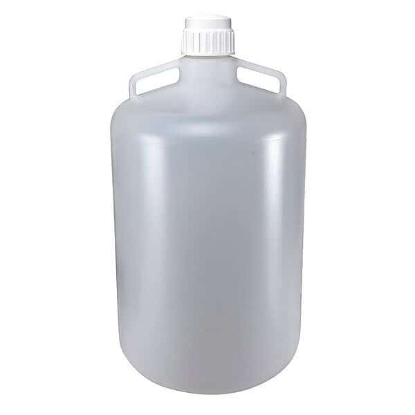 Carboy, 50 L Capacity - mL, 13.2 gal Capacity - oz, Screw On Closure, Polypropylene, Clear