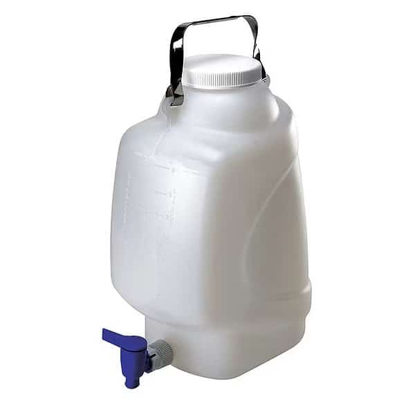 Carboy, 10 L, 400 mm H, Clear