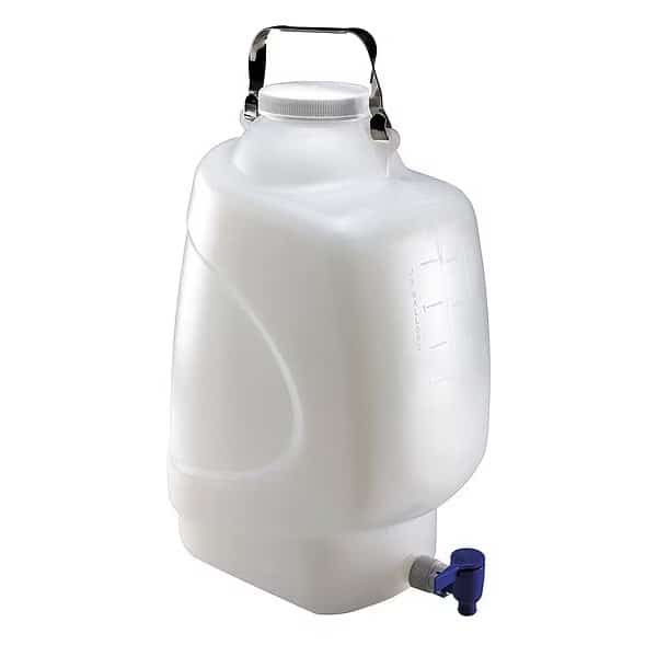Carboy, 20 L, 492 mm H, Clear