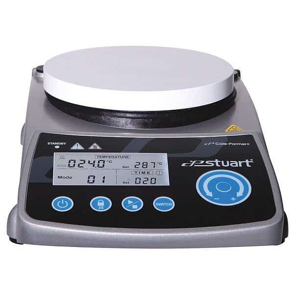 Hot Plate, Digital, Round, 220V, Stuart, Mfr#: 04661-24