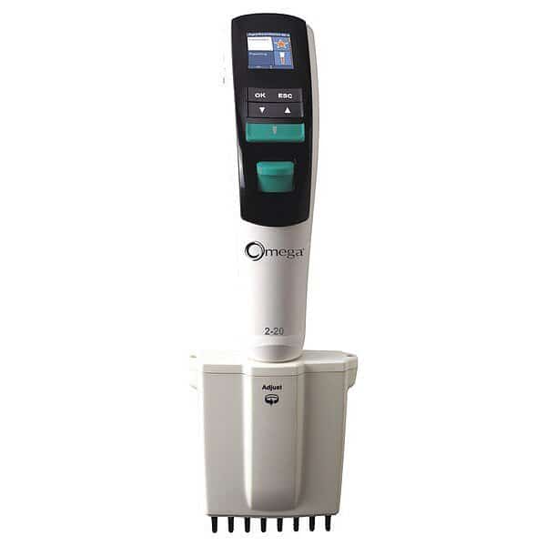 Electronic Pipette, 8-Channel, 2 to 20uL