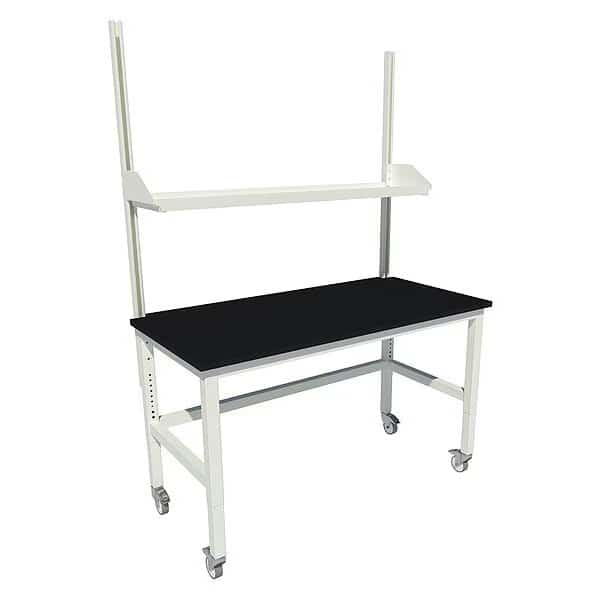 Patriot Work Bench, Steel, Steel Frame, Petal White