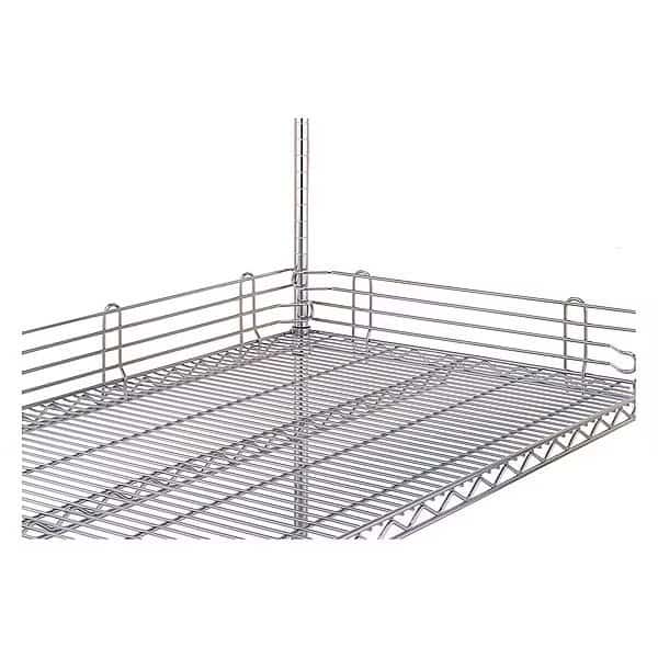 Wire Shelf Ledges, 1inx4inx60in, Steel
