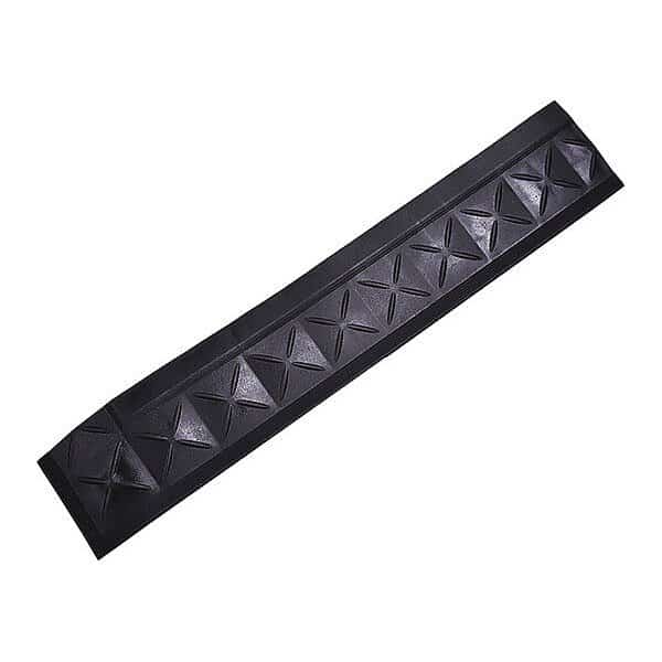 Ramp Edge with Corner, PVC, 4 in W x 22 in L, 1 in Thick, 2 PK