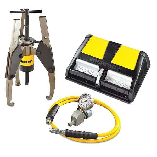 GPS14A, 14 Ton, Hydraulic Sync Grip Puller Set with Air Pump