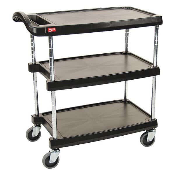 Laboratory Utility Cart,Black,35-1/2" H, Mfr#: GRMY2030-34BL, INSTOCK