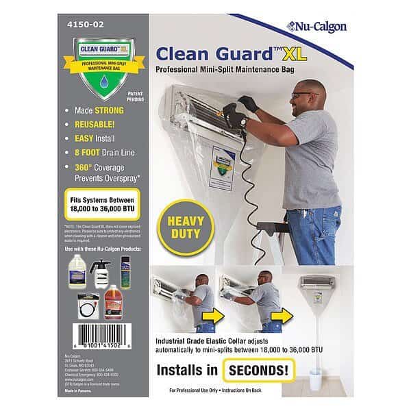 Coil Cleaning Bag XL, 62" W, Plastic, Nu-Calgon, Mfr#: 4150-02