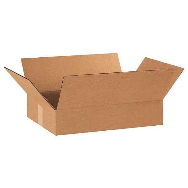 Flat Corrugated Boxes, 18" x 12" x 3", Kraft, 25/Bundle, EnjoyTool select, Mfr# 55VH38