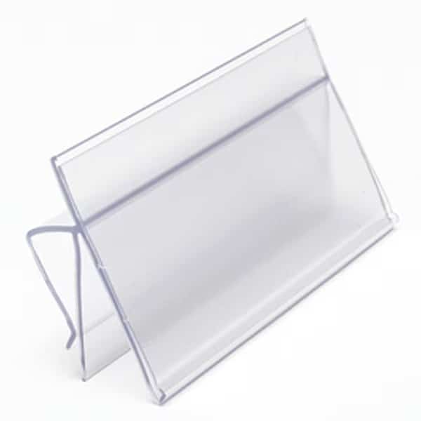 Label Holder, Clear, Smooth, Slide-In, PK25