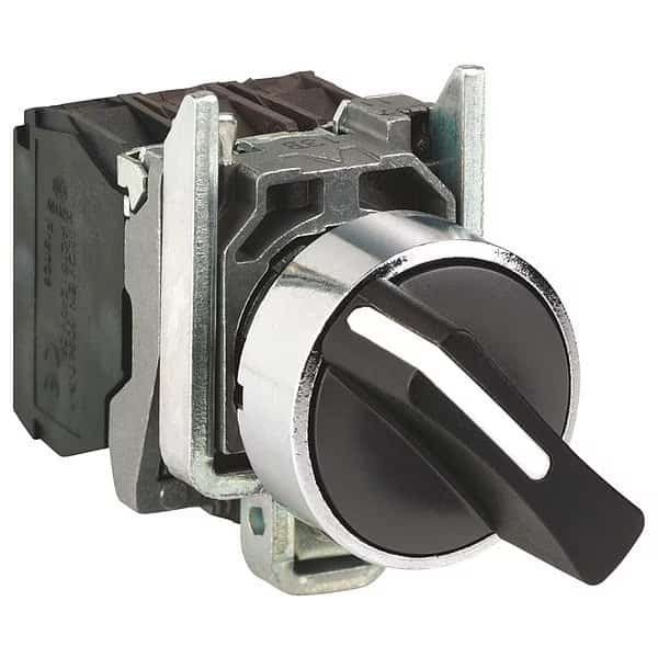 Selector Switch, 22mm Sz, 2 Position, SCHNEIDER ELECTRIC, Mfr# XB4BD41
