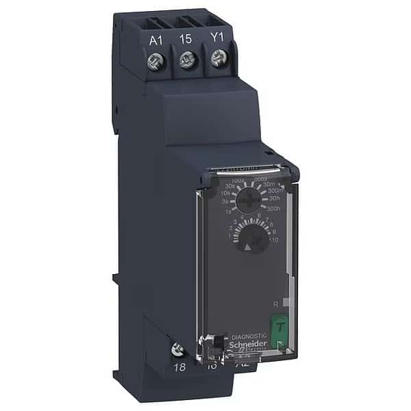 Time Delay Relay, 240V AC, 6 Pins, SCHNEIDER ELECTRIC, Mfr# RE22R1DMR