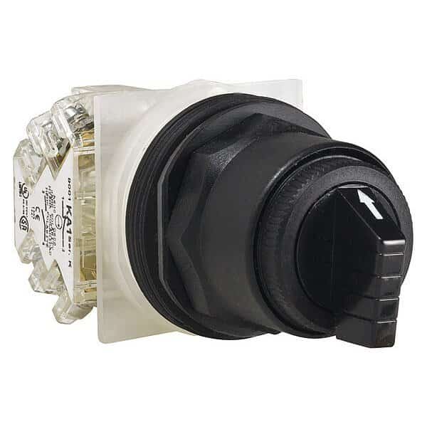 Selector Switch, Non-Illum, 3 Pos, 30 mm