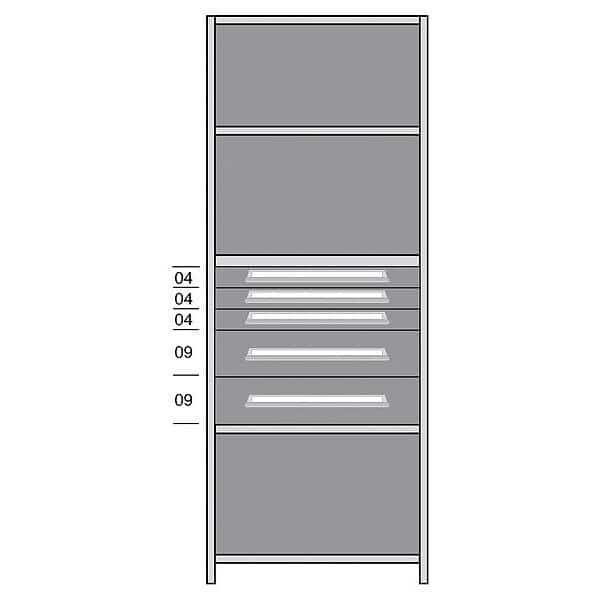Shelf, 85" H, 36" W, Steel, 850 lb. Capacity