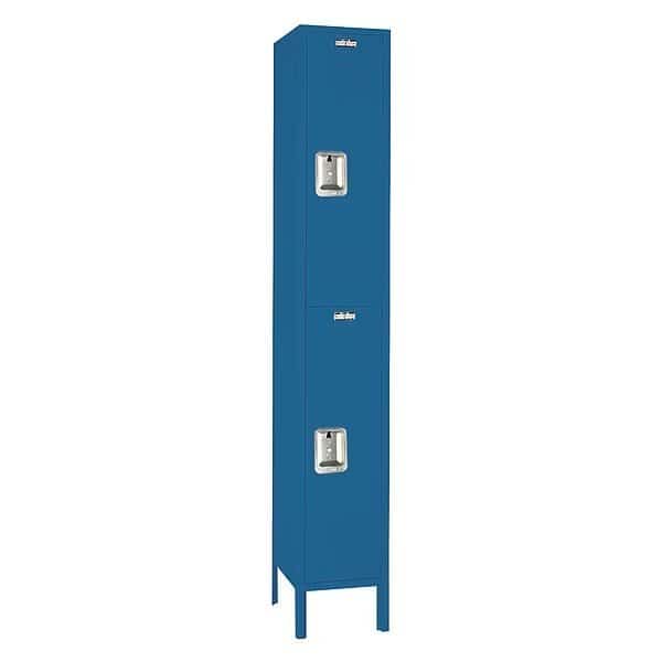 Wardrobe Locker, (1) Wide, (2) Tier, Steel, 15 in W, 15 in D, 78 in H, LYON, Mfr# X6C5252I