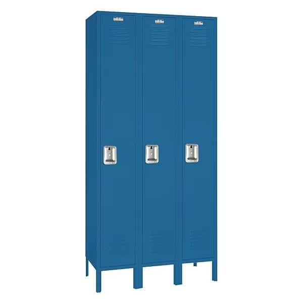 Wardrobe Locker, (1) Tier, (3) Wide, Steel, 36 in W, 18 in D, 66 in H