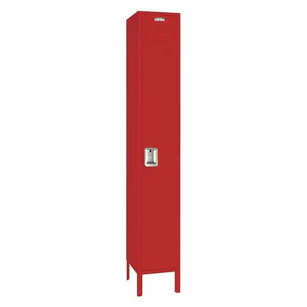 Wardrobe Locker, (1) Tier, (1) Wide, Steel, Powder Coated Finish, 18 in W, 18 in D, 78 in H