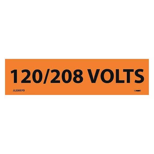 Electrical Marker, 120/208 Volts, Pk25