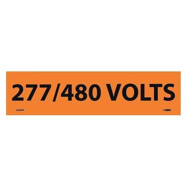 Electrical Marker, 277/480 Volts, Pk25