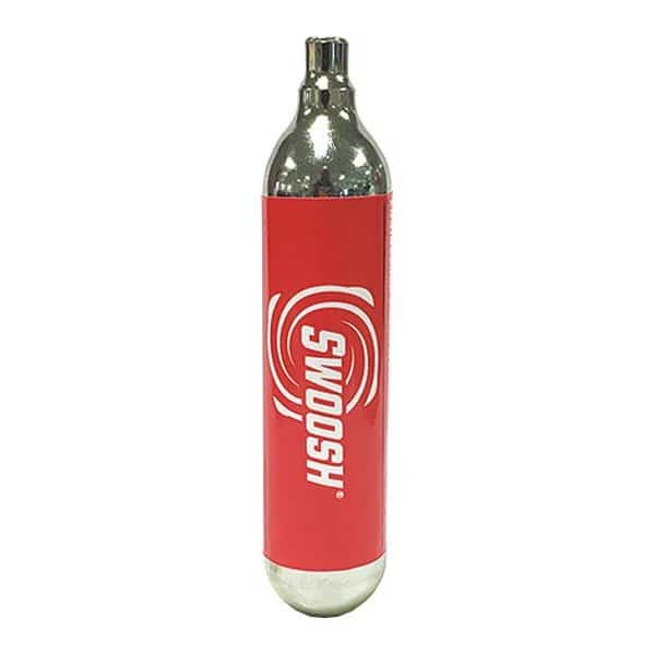 CO2 Cartridge For Swoosh, 8-7/8 in L, 800 psi, Aluminum Body, Recyclable, 12 PK
