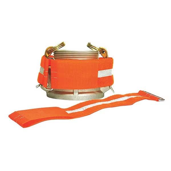 Cinch Strap, No Adhesive, 3 ft, 2 in Wd, Orange, 10 PK
