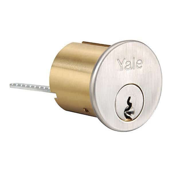 Rim Cylinder, Satin Chrome Finish, Grade 2
