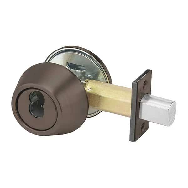 Deadbolt, Cylindrical, Dark Bronze Finish