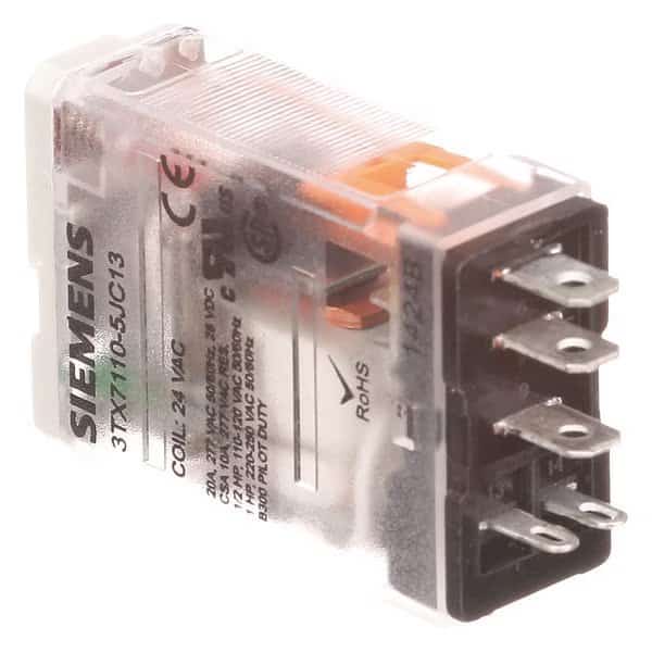 Plug-In Relay, 24V DC Coil Volts, Square, 5 Pin, SPDT