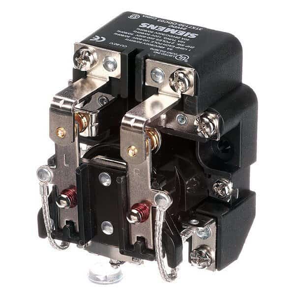 Open Power Relay, Socket Mounted, DPDT, 24V DC, SIEMENS, Mfr# 3TX7130-0DC03